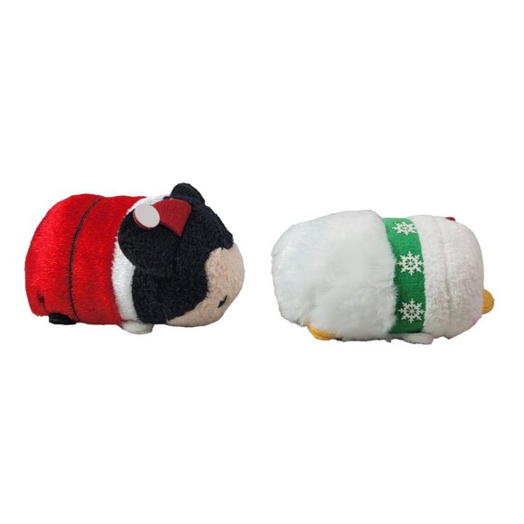 Disney Mini Plush 3.5" Christmas Mickey Mouse Donald Duck Stackable Tsum Tsum - Picture 5 of 8